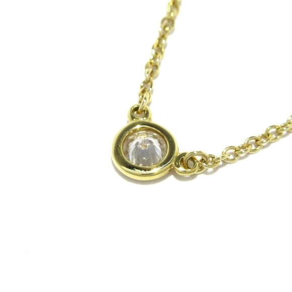 Auth TIFFANY&Co. By The Yard - 18K Yellow Gold Diamond Necklace - Picture 3 of 6